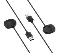 RuenTech Câble de charge compatible avec Amazfit Balance/Balance 2/T-Rex 3/Helio Strap USB Portable Cordon de rechange, Câble de charge pour montre intelligente (Noir + Noir)