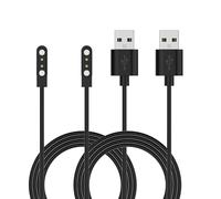 RuenTech Câble de charge compatible avec CMF Watch Pro/Pro 2/3 Pro - Câble de charge USB de 1,2 m - Cordon de rechange pour CMF by Nothing Watch Pro (D395) - Noir + noir