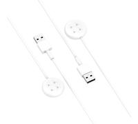 RuenTech Câble de charge compatible avec Google Pixel Watch 2 - Câble de charge USB portable - Câble de rechange pour Pixel Watch 2 - Accessoire de montre intelligente (blanc + blanc)