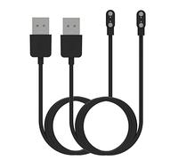 RuenTech Chargeur compatible avec casque de vélo Smart4u SH55M SH50, câble de charge pour Livall BH60SE/BH62/BH51M/BH50T/MT1 - Adaptateur USB (2 noir 1 m).