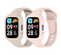 RuenTech Compatible pour Redmi Watch 3 Active Bracelet de Remplacement avec Coque de Protection Bracelet en Silicone pour Redmi Watch 3 Active/Redmi Watch 3