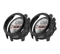 RuenTech Coque de protection compatible avec Coros Apex 2 Pro Protection, anti-tache, anti-rayures, anti-chocs, coque PC rigide pour Coros Apex Pro 2 (noir+noir)