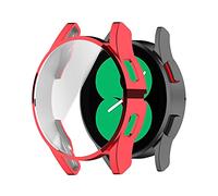 RuenTech Coque de protection compatible avec Samsung Galaxy Watch 4 40 mm 44 mm - En TPU flexible - Protection complète - Film de protection d'écran résistant aux rayures (ne convient pas pour 42/46