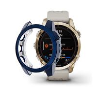 RuenTech Coque de protection pour Garmin Fenix 7s, accessoire de rechange en TPU, coque de protection en silicone pour la coque de protection antichoc et incassable pour Garmin Fenix 7s (bleu)