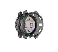 Ruentech Ersat Coque de protection en TPU pour Garmin Fenix 6S Pro Saphir Sapphire Protection complète Anti-rayures Noir