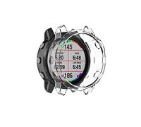 RuenTech Ersat Coque de protection en TPU pour Garmin Fenix 6s Pro Saphir Sapphire Protection complète Anti-rayures (transparent)