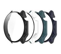 RuenTech Lot de 4 coques de protection compatibles avec OnePlus Watch 2, avec film de protection d'écran anti-rayures - Protection en polycarbonate rigide pour montre connectée Oppo Watch X