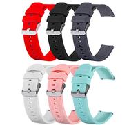 RuenTech Lot de 6 bracelets de rechange en silicone souple pour Umidigi Uwatch 3/Umidigi UFit/Umidigi Uwatch GT