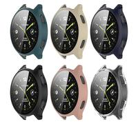 RuenTech Lot de 6 coques de protection compatibles avec Xiaomi Watch 2, avec film de protection d'écran anti-rayures - Protection PC rigide pour Xiaomi Watch 2
