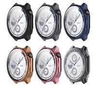 RuenTech Lot de 6 coques de protection en TPU pour OnePlus Watch 2 avec film de protection d'écran ultra fin pour Oppo Watch X