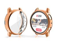 Ruentech Protection compatible avec Samsung Galaxy Watch Active 2 44 mm 40 mm Coque de protection anti-chocs (44 mm, or rose)