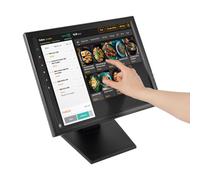 RUETERY Moniteur tactile 17" (1280 x 1024), écran tactile résistif à 4 fils avec support VESA, boîtier ABS étanche pour POS/caisse/gastro, avec bloc d'alimentation et stylet