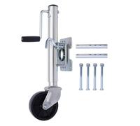 RUETERY Roue jockey pour remorque, roue jockey de 15,2 cm, en acier au carbone, charge lourde, capacité de charge 540 kg, roue jockey automatique, roue jockey caravane, pour remorque de remorquage et
