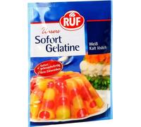 RUF Gélatine instantanée blanche, froide et soluble bonne gélatine instantanée 30g pack de 8