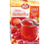 RUF Gelierfix 2 à 1, gélifiant végétalien pour la conservation et la gelée de confitures, de confitures et de gelées, sans gluten