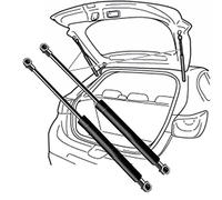 RUFD 2Pcs Verin Hydraulique de Coffre, Vérins à Gaz pour Renault Megane CC Cabrio (EZ) 2010-2016(No #904507914R)-39.2cm, Ressort à Gaz d'accessoires Remplaçables de Voiture