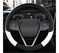 RUFD Caches de Volant pour Dacia Dokker/Duster/Jogger/Lodgy/Logan/Sandero/Solenza/Spring, 15"/Environ 38cm Couvre Volant Voiture Simili Cuir Antidérapant Respirant Accessoires,L White