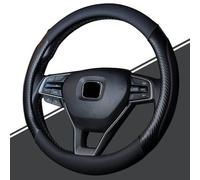 RUFD Caches de Volant pour Mercedes-Benz C-Klasse Sedan W202 W203 W204 205 W206, 15"/Environ 38cm Couvre Volant Voiture Simili Cuir Antidérapant Respirant,A Black