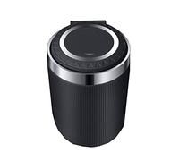 RUFD Cendriers de Voiture Portable pour Fiat 500 /500E /500L /500X /500 Abarth, Amovible Cendrier de Voiture Multifonction avec Couvercle avec lumière LED,A Black