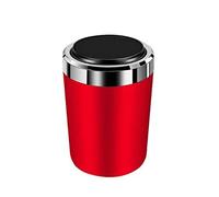 RUFD Cendriers de Voiture Portable pour Renault Alaskan/Alpine/Arkana/Austral/Captur, Amovible Cendrier de Voiture Multifonction avec Couvercle avec lumière LED,Red