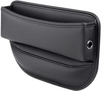 RUFD Organisateur D'écart de Siège de Voiture pour Land Rover Range Rover Evoque/Range Rover Sport/Range Rover Velar, 2 en 1 Car Seat Gap Storage Organizer Organisateur de Siège,A Black