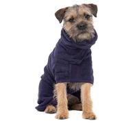 Ruff and Tumble Manteau de séchage pour chien - Collection classique | Manteau et peignoir à capuche à séchage rapide pour chiens (taille XS, mûre)