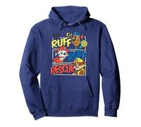 Ruff Ruff Rescue Personnages dans Les Rectangles Sweat à Capuche