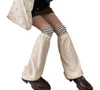Ruffle Les Jambes Minces Fines Poussées Longues Chauffe-chaussures Boots Stockings Struite Knee Sleeve Womens Leg Gnee High