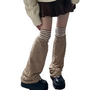 Ruffle Les Jambes Minces Fines Poussées Longues Chauffe-chaussures Boots Stockings Struite Knee Sleeve Womens Leg Gnee High
