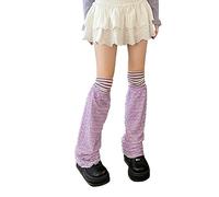 Ruffle Les Jambes Minces Fines Poussées Longues Chauffe-chaussures Boots Stockings Struite Knee Sleeve Womens Leg Gnee High