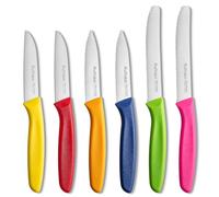 Ruffulon Couteaux à Fruits et à Légumes, Set de 6 Couteau d Office,Super Tranchant,Couteau de Table en Acier Inoxydable,Couteau de Cuisine Coloré,Couteau à Fruits Avec Poignée Ergonomique