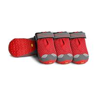 Ruffwear Bottines tout-terrain pour chien (Lot de 4), Chiens de taille moyenne, Taille: 64 mm, Rouge (Red Currant), Grip Trex, 15202-615250