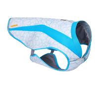 RUFFWEAR Gilet isotherme pour chien par temps chaud SPF 50+, couverture maximale, housse rafraîchissante avec harnais et laisse pour garder les animaux de compagnie au frais, bleu biolumine, taille S,