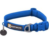 RUFFWEAR Collier pour Chien Front Range, Sangle Tubelok résistante, Anneau de Fixation en Aluminium et Boucle à Ouverture latérale, élégant et Durable Blue Pool 14"-20"
