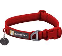RUFFWEAR Collier pour Chien Front Range, Sangle Tubelok résistante, Anneau de Fixation en Aluminium et Boucle à Ouverture latérale, élégant et Durable Red Canyon 11"-14"