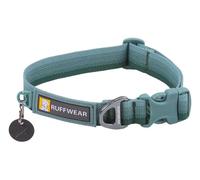RUFFWEAR Collier pour Chien Front Range, Sangle Tubelok résistante, Anneau de Fixation en Aluminium et Boucle à Ouverture latérale, élégant et Durable River Rock Green 14"-20"
