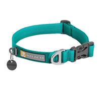 RUFFWEAR Collier pour Chien Front Range, Sangle Tubelok résistante, Anneau de Fixation en Aluminium et Boucle à Ouverture latérale, élégant et Durable, Aurora Teal, Large, 51-66 cm