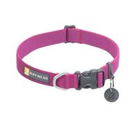 RUFFWEAR Collier pour Chien Hi & Light, Ultra Solide et léger, Anneau de Fixation de la Laisse en Aluminium et Boucle à Ouverture latérale, Accessoire élégant pour Le Cou, Alpenglow Pink 14"-20"