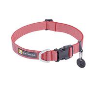 RUFFWEAR Collier pour Chien Hi & Light, Ultra Solide et léger, Anneau de Fixation de la Laisse en Aluminium et Boucle à Ouverture latérale, Accessoire élégant pour Le Cou, Salmon Pink (S, 28-36cm)