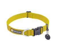 RUFFWEAR Collier pour Chien Hi & Light, Ultra Solide et léger, Anneau de Fixation de la Laisse en Aluminium et Boucle à Ouverture latérale, Accessoire élégant pour Le Cou, Lichen Green (M, 36-51cm)