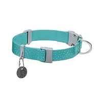 RUFFWEAR Confluence - Collier pour Chien, Réglable, Imperméable et Résistant aux Odeurs, 36-51 cm, Bleu Lagon