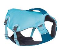 Ruffwear Confluence Gilet de Sauvetage pour Chien, Harnais de sécurité et Dispositif de flottaison pour Chien de Grande Taille, 2 poignées d'assistance, Aide à la Natation, Bleu Biolumin, Taille XL