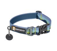 RUFFWEAR Crag Dog - Collier pour Chien de Taille Moyenne avec Anneau en V en Aluminium - Longueur réglable - Collier Souple et Confortable - avec Anneau de Fixation pour Laisse de Chien - 36-51 cm -
