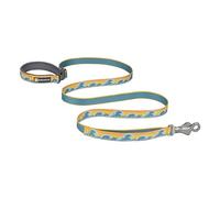 RUFFWEAR Crag Dog Lead, Everyday Dog Leash with Integrated Reflectivity, Comfortable Hand Held Or Waist Worn, Lightweight & Portable, Pet Accessories for Walks, 1.8m Long, Rising Wave