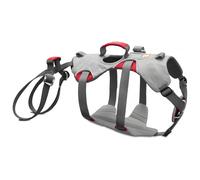 Ruffwear Harnais d’Escalade pour Chien, Chien de Grande à très Grande Taille, Ajustement sur Mesure, Taille L/XL, Gris (Cloudburst Grey), Harnais Doubleback