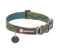 RUFFWEAR Flat Out - Collier Ajustable pour Chien de Grande Taille, Taille L (51-66 cm), Motif Rivière (New River)