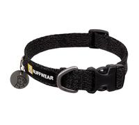 Ruffwear Front Range Collier flexible pour chien, ultra léger et doux, confortable et robuste, en tricot technique, taille réglable avec anneau en V en aluminium pour laisse, gris basalte, taille L 51