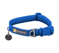 Ruffwear Collier pour chien Front Range – sangle Tubelok résistante, anneau aluminium – Bleu 28-36cm