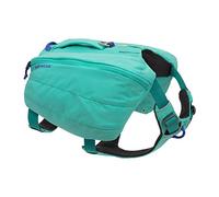 RUFFWEAR Front Range Day Pack - Harnais Sac à Dos pour Chien, Sacoche Confortable pour Promenades et Port Prolongé, pour Chiens de Petite Taille, Bleu Lagon (Aurora Teal), Taille S