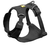 Ruffwear Front Range Flex Harnais pour chien réglable et doux - Harnais léger pour chien et chiot - 2 points d'attache pour laisse, tricot technique et bordure réfléchissante, gris basalte, taille S